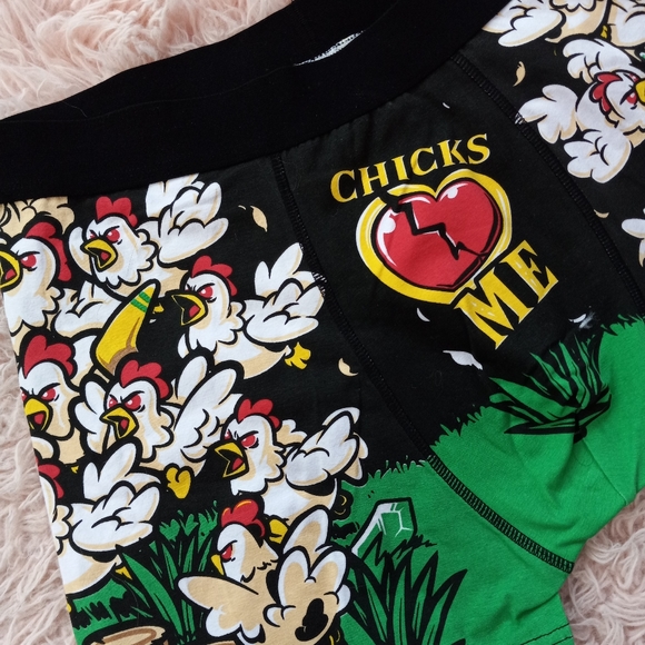 Nwt Zelda's Link & chickens meme super comfy boxer briefs for men or women! - Picture 2 of 8